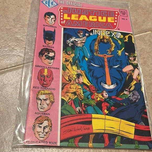 1986 The Official Justice League of America Index #1-4 - Picture 5 of 5